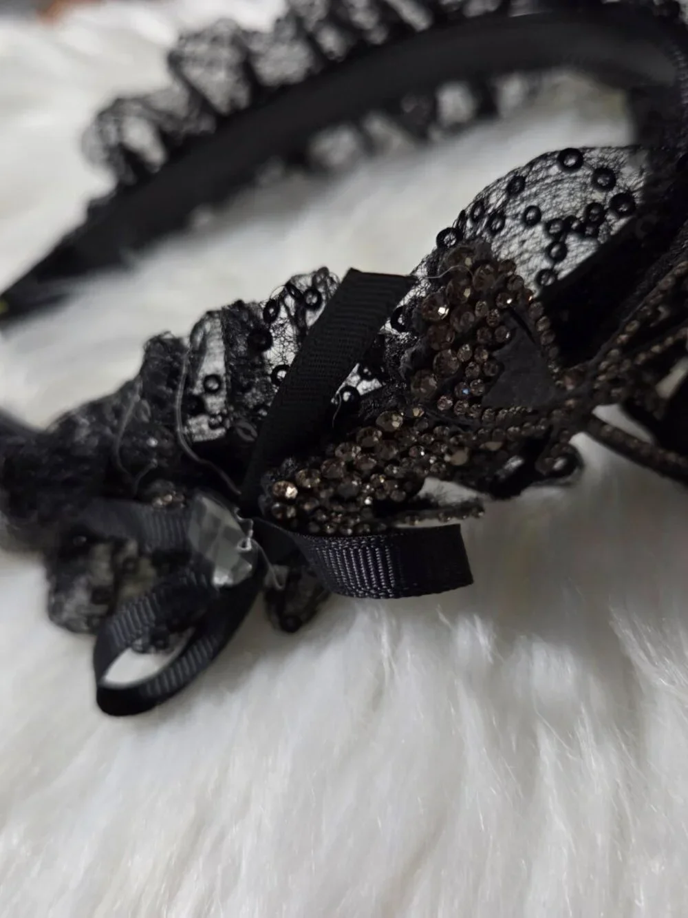 Set of 2 Butterfly Accent Tulle Headbands